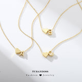 Turandoss L Initial Heart Necklace for Kids, Teen Girl Gifts Trendy Stuff