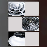 Oniissy 250mm/300mm/310mm White Circular Ceiling Mounted Adjustable Air Ventilation Cover Round Ducting Ceiling Wall Hole ABS Air Vent(310mm)