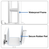 Adjustable Bathtub Safety Rail: Shower Grab Bar Handle for Seniors, Elderly, and Disabled, Fits 3 to 7 Inch Tub Walls, Bathroom Safety Bars with Non-Slip Grip, Supports 300 lbs