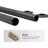 VANCOCO Pipe Tails Antique Brass 15mm X 300mm Radiator Pipe Collars Decoration Floor Plates Black Nickel (Pair)