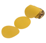 S SATC Premium Gold Sandpaper 6 Inch 100 PCS Sanding Discs 320 Grit Self Adhesive Stickyback Sandpaper Roll Aluminum Oxide PSA Sandpaper Discs for Wood, Metal, and Car Paint