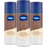 Vaseline Cocoa Shimmer Jelly Stick – Non-Greasy Moisturizer for Glowing Skin, Face & Body Lotion, Travel-Size, 1.4 Oz Ea, Pack of 3.