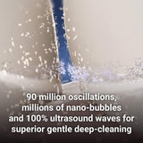 Emmi-dent Metallic/Professional 2-Pin Bristle-Head Attachments - Electric Toothbrush Replacement Heads. Cleans with Ultrasound Waves (Regular 2 Pack)