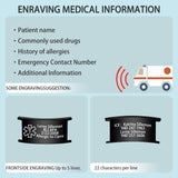 Personalized Medical Alert Bracelet Custom Medical Id Bracelets for Men