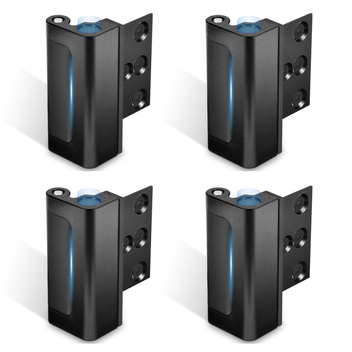 Steinwhale Door Reinforcement Lock, 4PACK Home Security Door Lock Withstands 800 lbs, Childproof Top Door Lock Latch for Toddlers Safety, Inside Night Defender for Inward Swinging Doors
