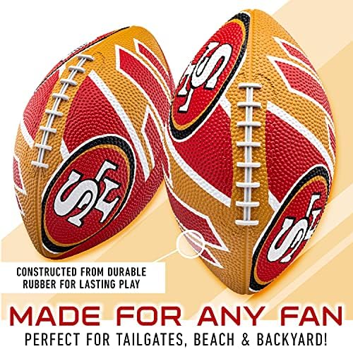 Franklin Sports NFL Team Footballs - Rubber Youth Mini Footballs for All NFL Teams - Kids Junior 8.5" Football - Official NFL Licensed Footballs