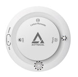 Smoke and Carbon Monoxide and Heat Detector 3-in-1 CO/Smoke/Temp Alarm 10-Year Battery, 85dB Voice Alert, Explosion-Proof ABS, Easy Installation Home Safety Device (Includes AA Batteries)