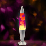 JAMBO 16" Beautiful Lamp- Purple with Yellow/Orange Wax, Relaxing Liquid Light, Night Light Nightlight, Home Decor Living Room Office Bedroom Lamp for Adults Teens Kids Magma Motion