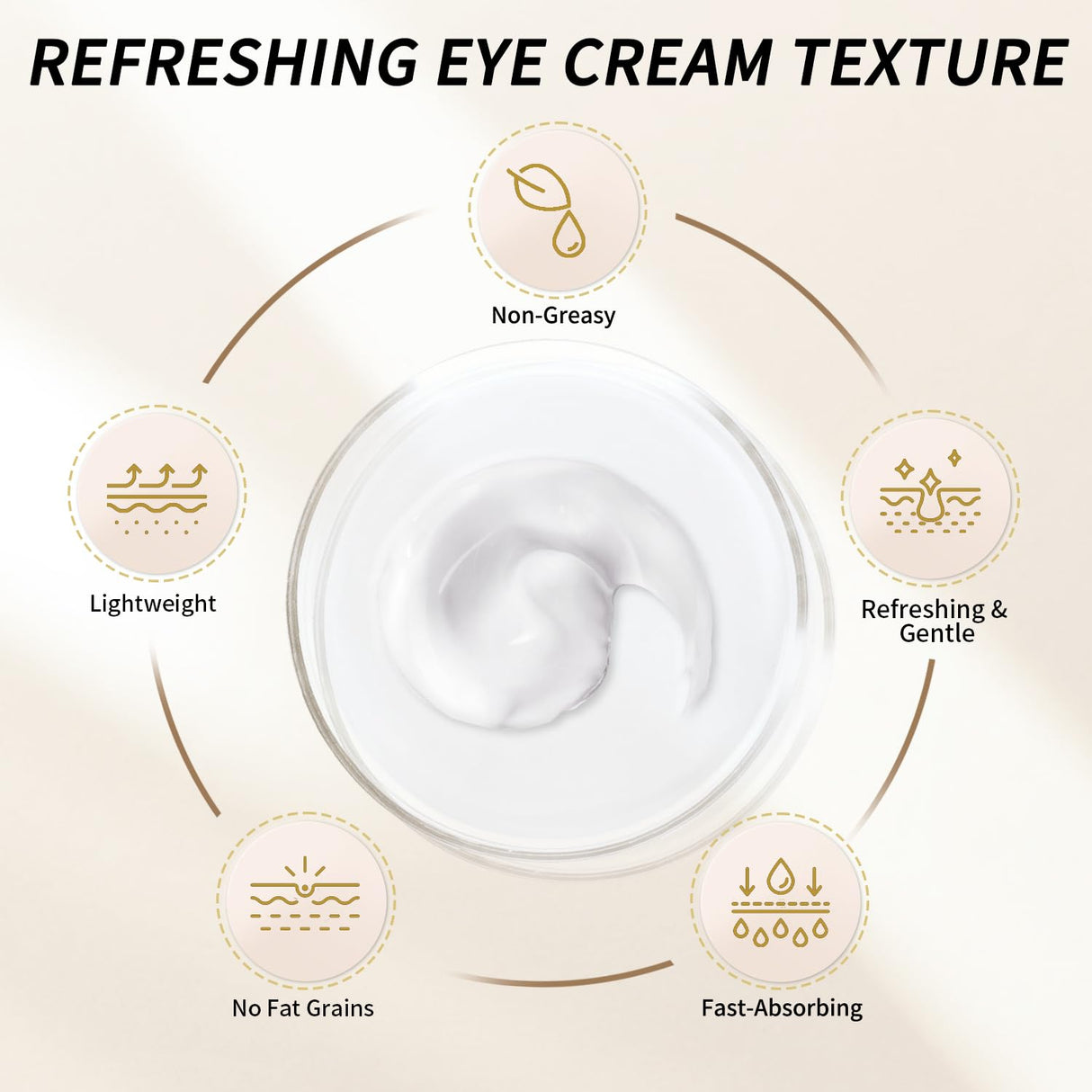 24k Gold Eye Patches (50 Pairs) & Eye Cream For Wrinkles, Eye Masks for Dark Circles and Puffiness, Peptides + Caffeine Anti Aging Cream Reduce Fine Lines and Puffiness