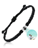SUPHELPU Custom Bracelets with Picture Inside, Personalized Photo Bracelet Projection, Personalized Gifts for Memorial Mom Mothers Day, Women's Italian Style Charm Bracelets