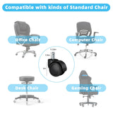 Office Chair Caster Wheels Replacement(Set of 5) for Hardwood Floors and Carpet- Heavy Duty Caster Support up to 1000bls, Office Chair Wheels,2 inch,Universal Size (Black)