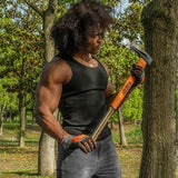 KSEIBI 36-Inch Splitting Axe - Forged Carbon Steel, Wood Splitter & Kindling Axe for Chopping, Heavy-Duty Maul with Ergonomic Fiberglass Handle, Shock Reduction, Anti-Slip Grip