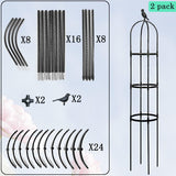 Garden Trellis for Climbing Plants Outdoor, Metal Plant Trellis with PE Coated, Rustproof Plant Support for Flowers Vegetable Vine, Tomato cage for Potted Plants Indoor Outdoor,Lightweight - 2 Pack