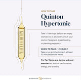 Quicksilver Scientific Original Quinton Hypertonic Solution - Sea Water Hydration - Liquid Minerals with Electrolytes for Muscle Recovery, Stamina+Mineral Replenishment (30 Single Serving Glass Vials)