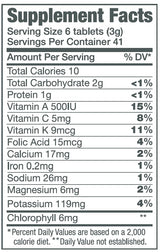 Green Foods Original Green Magma Barley Grass Nutritional Supplement, 250 Tablets (500mg Ea) Certified Organic
