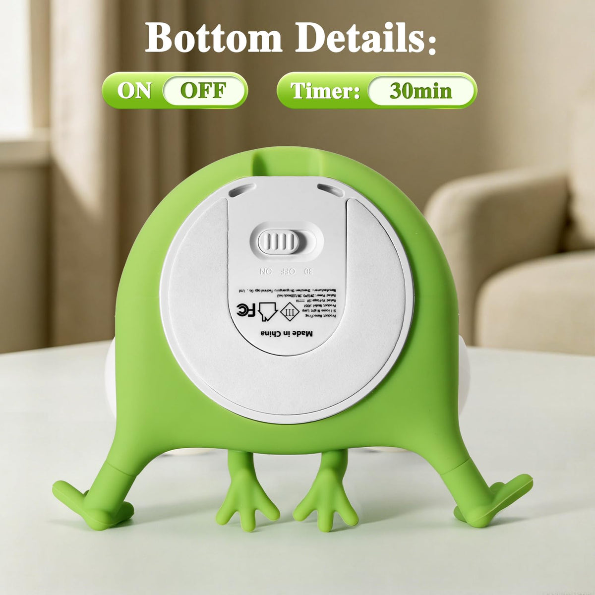 Big-Eyed Frog Lamp Funny Gifts, 3 Dimming+Silicone Random Stuff, Touch+Timer+Rechargeable Night Light, Unique Cool Lamp Weird Stuff Cool Things, Cute Gag Gifts Frog Gifts for Kids, Teens, Adults