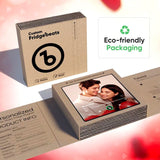 Custom Music Fridge Magnet - Personalized Photo Christmas Magnets for Refrigerator - Spotify Plaque Plays Your Favorite Songs - Unique Xmas, Valentines, Anniversary & Birthday Gifts for Couples Family