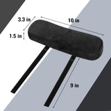 ZNCMRR 2 Pack Office Chair Armrest Pads Covers with Memory Foam Elbow Pillow for Forearm Pressure Relief, Black Arm Rest Covers for Office Chairs, Wheelchair, Comfy Gaming Chair(Black)