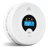 1-Pack Smoke Detector Carbon Monoxide Detector Combo 10 Year Battery, LCD Display & Visual Alerts, Smoke and CO Alarm for Home, Reliable Early Warning