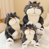 EASELR 12inch Angry Cat Stuffed Animal Toys, Cute Cat Kitten Plush Soft Kawaii Anime Plush Wicked Black Cat Plushies for Kids Birthday Christmas