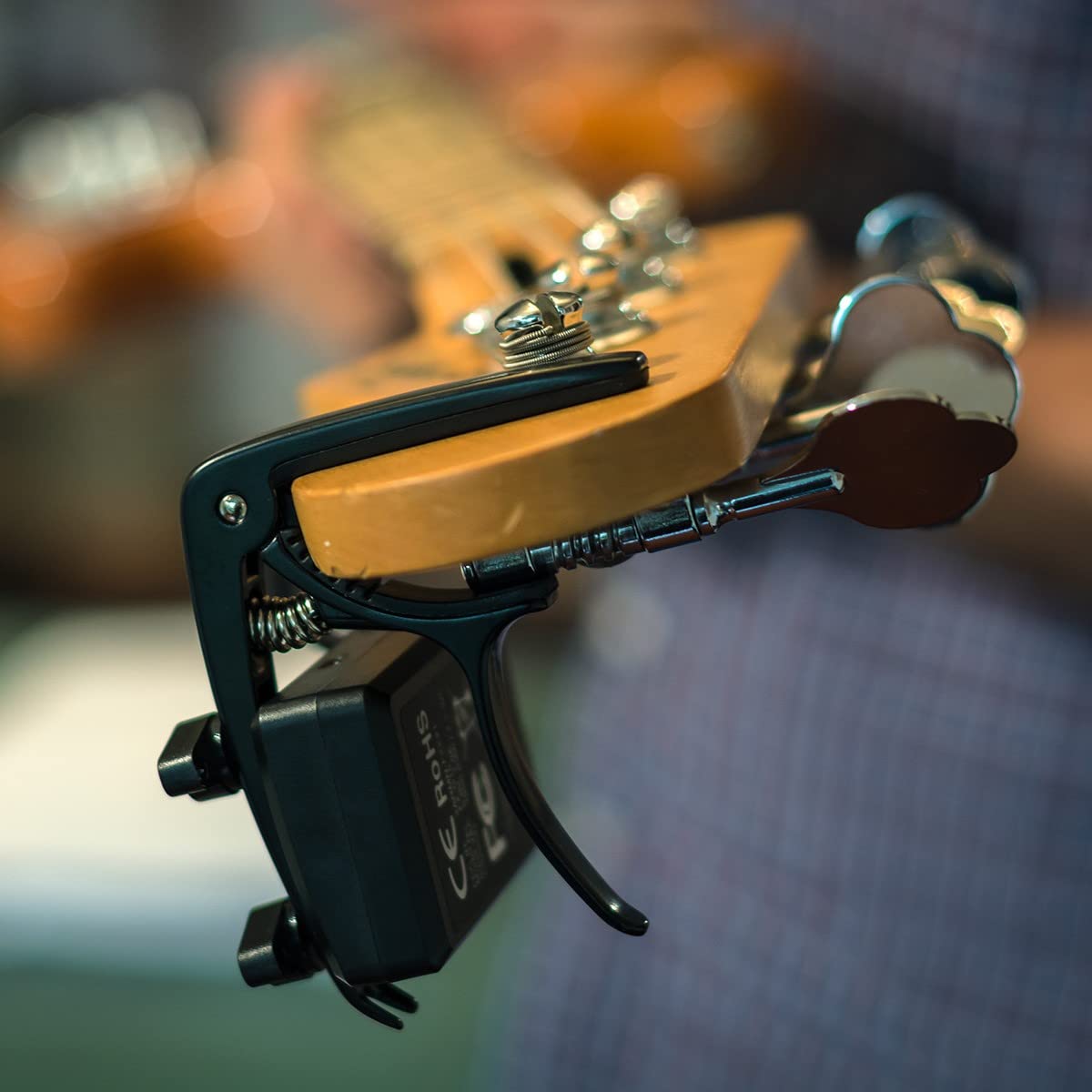 Fret Zealot LED Bass Guitar Learning Accessory - EASIEST and BEST Method to Learn To Play Bass Guitar for All Levels, Fits All FULL SIZE Bass Guitars, IOS & Android App included