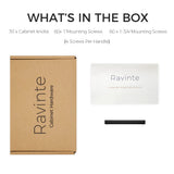 Ravinte 30 Pack Solid 3 Inch Center to Center Slim Square Bar Drawer Handles Kitchen Cabinet Handles Black Drawer Pulls Kitchen Cabinet Hardware Matte Black Dresser Pulls for Cupboard