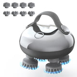 arboleaf Scalp Massager Rechargeable Head Massager Scalp Stress Relax, Waterproof Handheld Hair Scratcher with 8 Removable Massage Claws, Gift