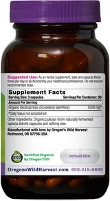 Oregon's Wild Harvest Organic Skullcap Vegan Capsules | Traditional Herbal Supplement, 90 Count
