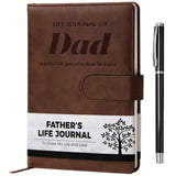 Christmas Gifts for Dad – Leather Guided Journal to Share His Life Story – Dad Birthday Gift from Daughter or Son - Legacy Memory Book Keepsake with Prompts - Ideal Gifts for Fathers Day