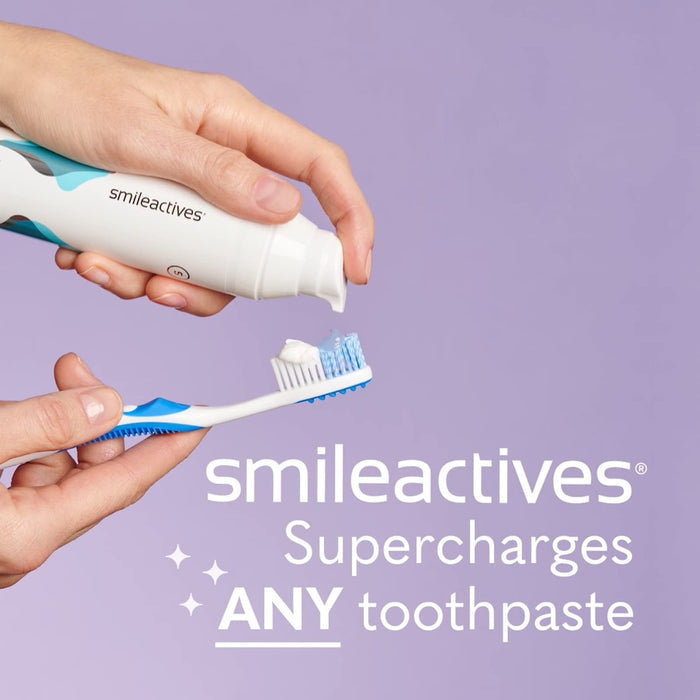 Smileactives Teeth Whitening Kit - 1oz (Pack of 3) - Features Clinical-Grade Hydrogen Peroxide for Long Lasting White Teeth, Simply add to Toothpaste to Permanently Remove Coffee Stains & More!