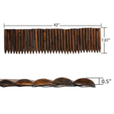 WORTH Wooden Edging for Landscaping, Flexible Garden Lawn Border 8" x 42"