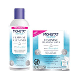 Monistat Boric Acid Feminine Cleanser, (1 Wash & 1 Cloth) (Variety Pack)