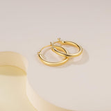 Hoop Earrings, Huggie Hoop Earrings for Women, Hypoallergenic Lightweight Small Hoop Earring for Womens 14mm/16mm/18mm (16mm)