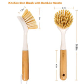 TEZZ 5 Pieces Cast Iron Cleaner Kit Include Stainless Steel Chainmail Scrubber, Dish Scrub Brush, Dual Sided Kitchen Dish Scrubber Sponge, Hot Handle Holder For Cleaning Cast Iron Skillets, Pot & Pans