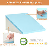 BIEEZZK Orthopedic Bed Wedge Pillow Set 3Pcs, Adjustable Memory Foam, Pillow Wedge for Post Surgery, Back Pain Relief, Triangle Pillows for Acid Reflux, Snoring, GERD, Dark Grey