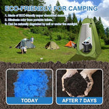 BLIKA Portable Toilet Absorbent Gel, Camping Toilet Gel Powder, Odor-Control Urine Liquid Waste Gel, Eco Absorbent Gel, Poo Urine Powder for Outdoor Camping, Hiking, Emergency