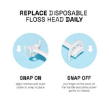 REACH Ultraclean Access Flosser Refill Heads, Unflavored, Plaque Remover for Teeth, Shred Resistant, for Hard to Reach Areas, Oral Care, PFAS Free, for Adults & Kids, 6 Pack, 28 Count