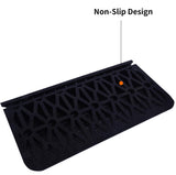 BESEA 2" Rise Rubber Threshold Ramp Wheelchair Ramp for Home Doorways 3.6 Feet Long 2200lbs Load Capacity Power Scooter Ramp