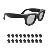 18Pcs LED Light Blocking Stickers Compatible with Ray-Ban Meta Wayfarer/Skyler/Headliner Gen 2 & Oakley Meta HSTN Smart Glasses Accessories, Low-Tack Restickable Blackout LED Light Covers Sticker