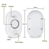 Water Leak Detector Sensor Alarm: Home Water Flooding Monitor Smart Sink Overflow Monitoring Adjustable Wet Moisture Alert Pipe Leakage Drip Detection Warning for Basement Floor 3Pack