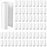 Jetec 64 Pieces PVC Pipe Clips Pool Cover Clamps for Above Ground Pools for Greenhouses, Row Covers, Shelters, Bird Protection, 2.4 Inches Long(3/4 Inch,White)