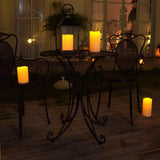 Homemory 6" x 4" Large Waterproof Outdoor Flameless Candles with Remote Control and Timer, Battery Operated Flickering LED Pillar Candles for Indoor Outdoor Lanterns, Porch, Long Lasting, Set of 4