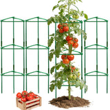 Orgrimmar 4 Pack Tomato Trellis & Cages, Plant Support Stakes for Outdoor Vertical Garden, Climbing Plants, Vegetables, Tomatoes, Cucumbers