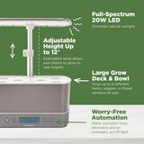 AeroGarden Harvest Elite, Stainless Steel