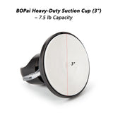 BOPai Suction Cup Shower Head Holder for Handheld Shower – No Drill, for Smooth Surfaces Only, Vertical Mount Only, Oil Rubbed Bronze