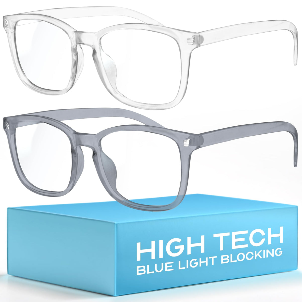 livho High Tech Blue Light Glasses - Advanced up to 99% Blue Light Blocking Computer Glasses - Anti Eyestrain & UV Glare Protection
