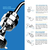 AquaBliss High Output Revitalizing Shower Filter - Reduces Dry Itchy Skin, Dandruff, Eczema, and Dramatically Improves The Condition of Your Skin, Hair and Nails - Chrome (SF100)