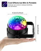 Luditek 2-Pack Sound Activated Party Lights with Remote Control, Disco Ball Light, DJ Strobe Lamp for Home Room Dance Party Supplies White Elephant Gifts Birthday Christmas Halloween Party Decorations