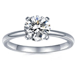 IMOLOVE Moissanite Solitaire Engagement Ring for Women, Women's Engagement Rings Moissanite Promise Rings 1CT D Color VVS1 Clarity Wedding band 925 Sterling Silver with 18K Gold Plated-7