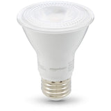 Amazon Basics PAR20 LED Light Bulb, 50W Equivalent, 7W Energy Efficient, E26 Standard Base, Warm White 3000K, Dimmable, 10,000 Hour Lifetime, 6-Pack